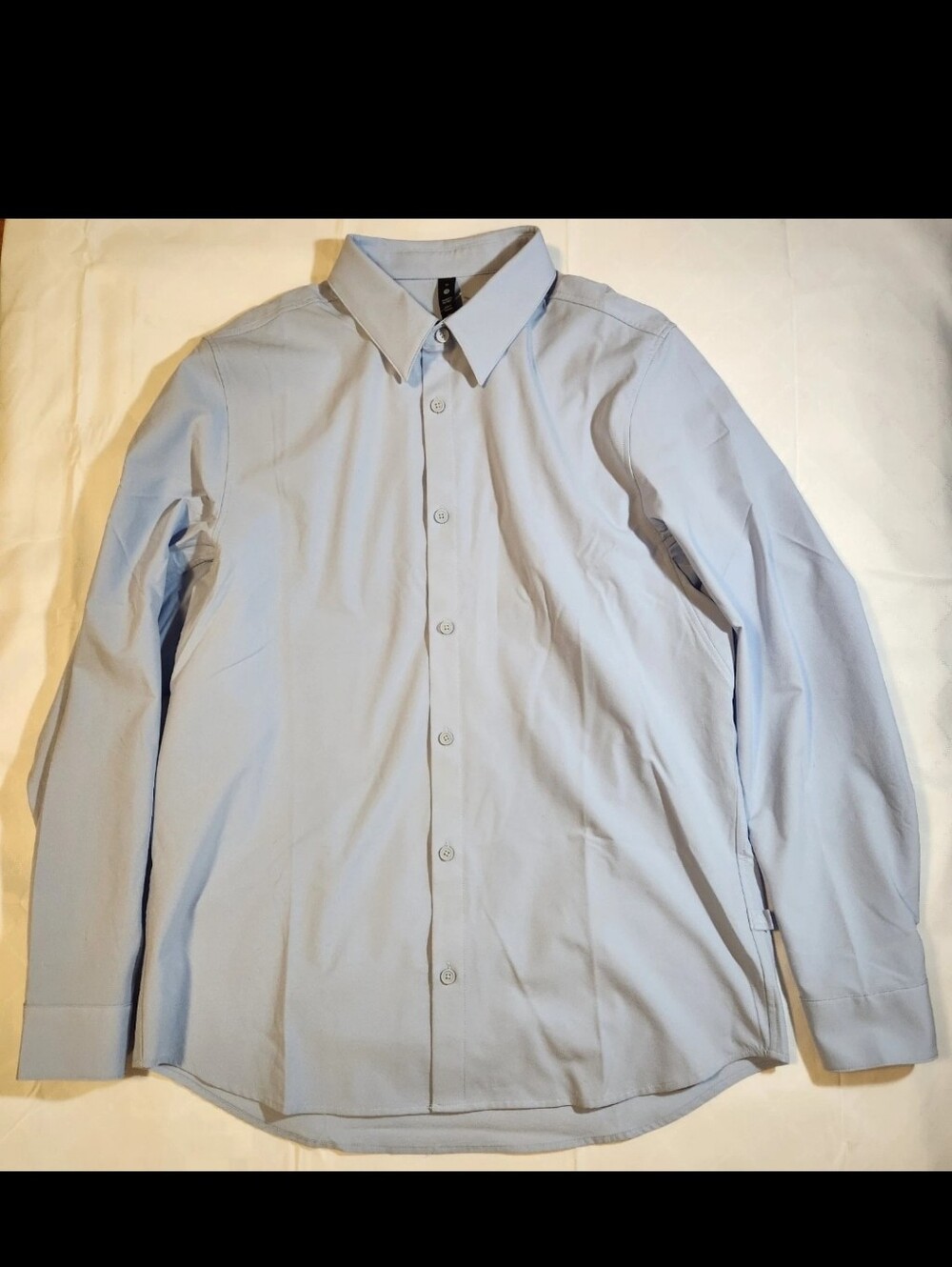 Lululemon Men's NWOT Venture Long Sleeve Shirt Starch Blue One Thing At A Time